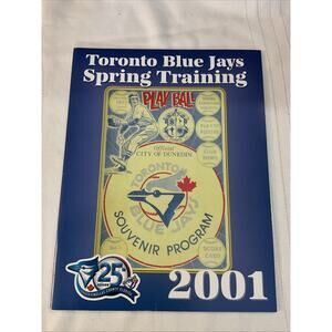 2001 Toronto Blue Jays Spring Training Program Tony Batista, Carlos Delgado